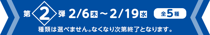 第2弾 2/6(木）〜2/19（水）